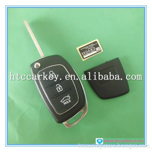 auto key High quality hyundai flip key for Hyundai 3 buttons remote key